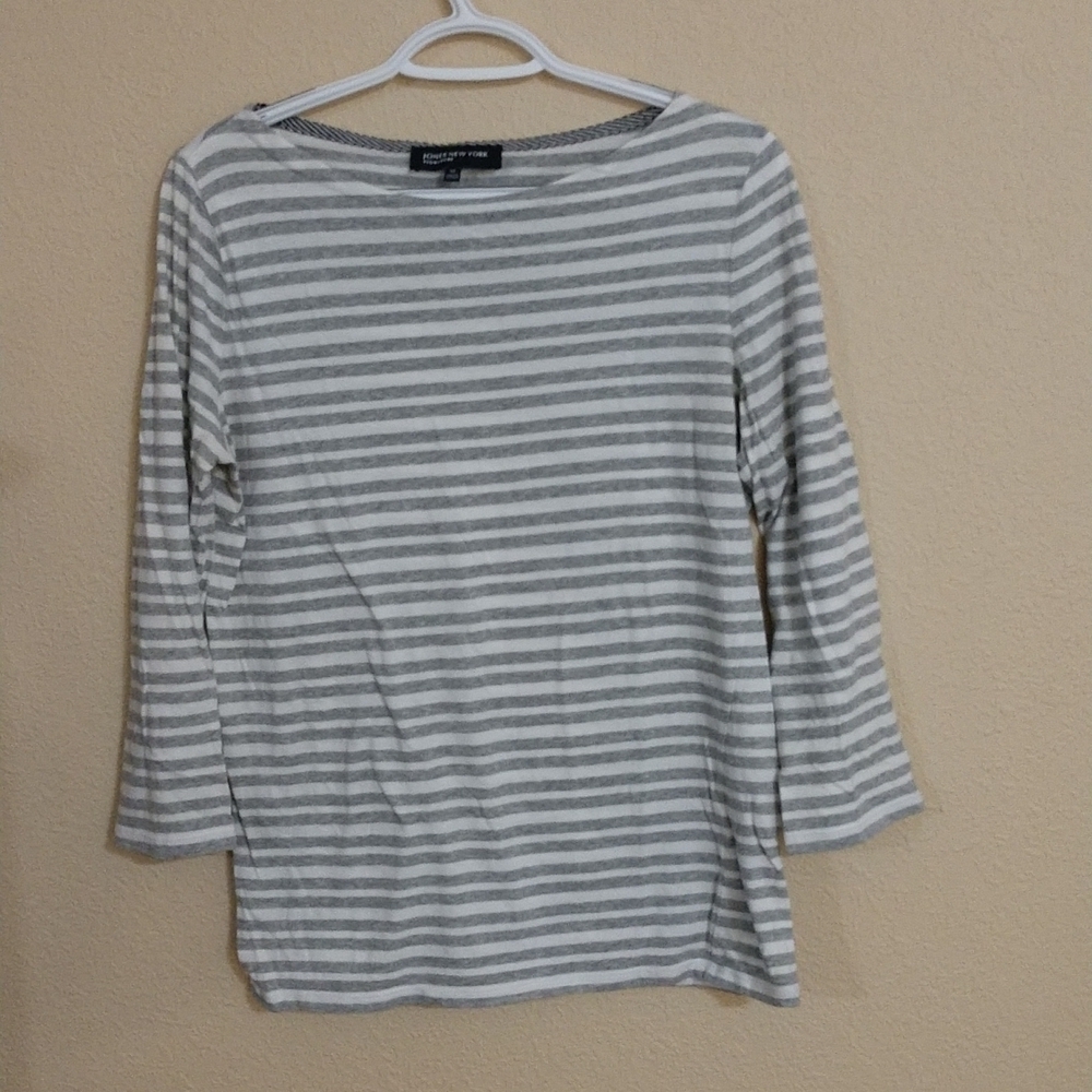 Jones New York Signature 3/4 Sleeve Top Size M